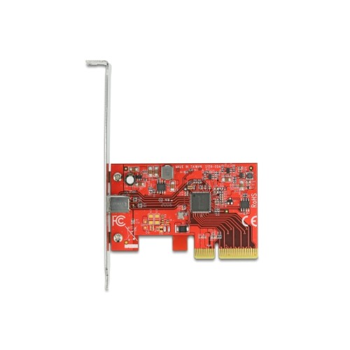 Delock PCI Express x4 Card to 1 x external SuperSpeed USB 20 Gbps (USB 3.2 Gen 2x2) USB Type-C™ female - 3 A