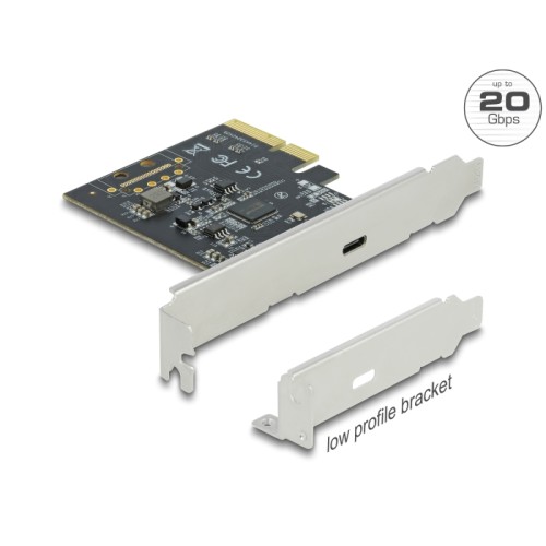 Delock PCI Express x4 Card to 1 x external SuperSpeed USB 20 Gbps (USB 3.2 Gen 2x2) USB Type-C™ female