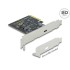Delock PCI Express x4 Card to 1 x external SuperSpeed USB 20 Gbps (USB 3.2 Gen 2x2) USB Type-C™ female