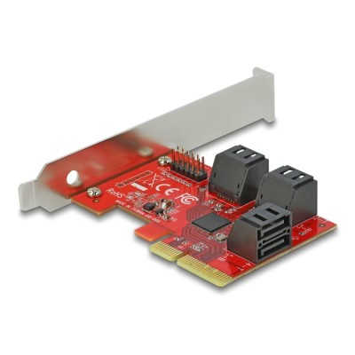 Delock 6 port SATA PCI Express x4 Card - Low Profile Form Factor 2