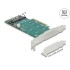 Delock PCI Express x8 Card to 2 x internal NVMe M.2 Key M - Bifurcation - Low Profile Form Factor