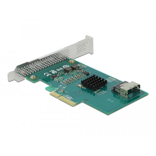 Delock PCI Express x4 Card to 4 x SATA 6 Gb/s RAID and HyperDuo - Low Profile Form Factor
