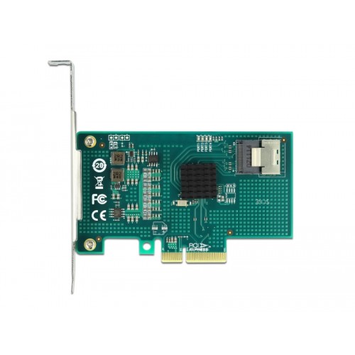 Delock PCI Express x4 Card to 4 x SATA 6 Gb/s RAID and HyperDuo - Low Profile Form Factor
