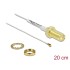 Delock Antenna Cable SMA jack bulkhead to MHF® 4 plug 0.81 20 cm thread length 10 mm white
