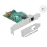 Delock PCI Express x1 Network Card 2.5 Gigabit LAN 1 x RJ45 with PoE+ RTL8125