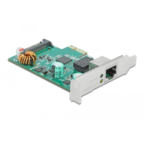 Delock PCI Express x1 Network Card 2.5 Gigabit LAN 1 x RJ45 with PoE+ RTL8125