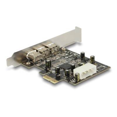 Delock PCI Express Card > 2 x external FireWire B + 1 x external FireWire A 2
