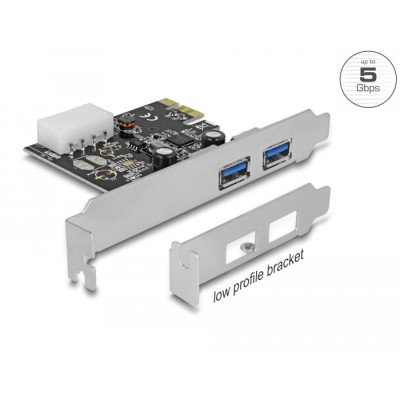 Delock PCI Express Card > 2 x external USB 3.0 Type-A female