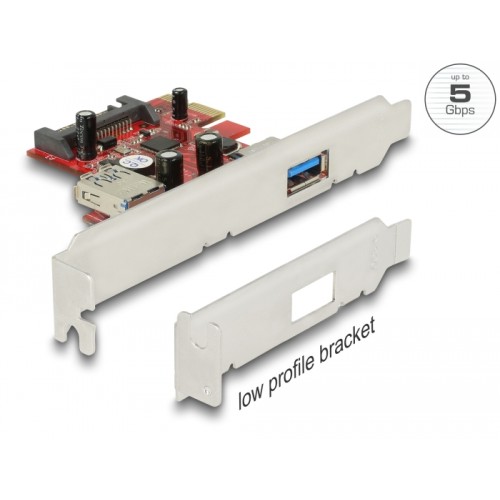 Delock PCI Express Card > 1 x external + 1 x internal USB 3.0