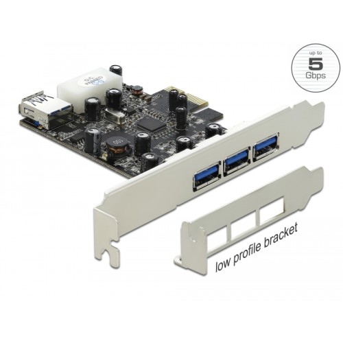 Delock PCI Express Card > 3 x external + 1 x internal USB 3.0 Type-A female