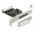 Delock PCI Express Card > 3 x external + 1 x internal USB 3.0 Type-A female