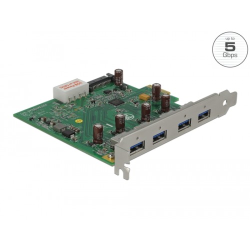 Delock USB 3.0 PCI Express x1 Card to 4 x external Type-A
