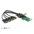 Delock PCI Express Card to 4 x Serial RS-232 High Speed 921K with Voltage supply