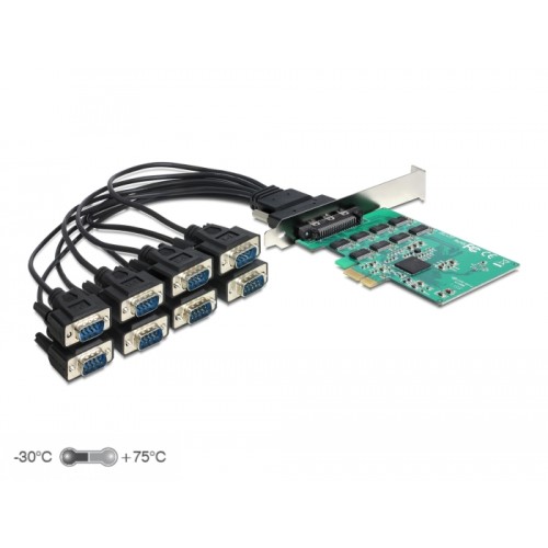 Delock PCI Express x1 Card to 8 x Serial RS-232 High Speed 921K