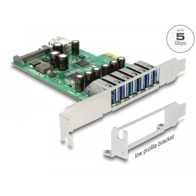 Delock PCI Express Card > 6 x external + 1 x internal USB 3.0