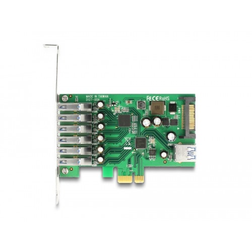 Delock PCI Express Card > 6 x external + 1 x internal USB 3.0