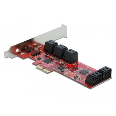 Delock PCI Express x2 Card > 10 x internal SATA 6 Gb/s - Low Profile Form Factor 2