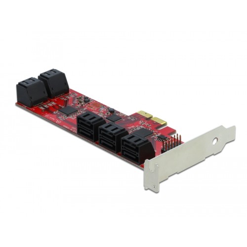Delock PCI Express x2 Card > 10 x internal SATA 6 Gb/s - Low Profile Form Factor