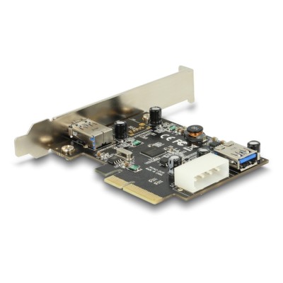 Delock PCI Express x4 Card > 1 x external + 1 x internal SuperSpeed USB 10 Gbps (USB 3.1 Gen 2) type A female 2