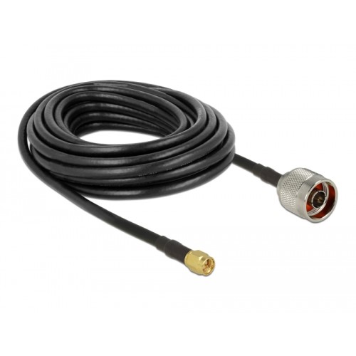 Delock Antenna Cable N plug  SMA plug CFD200/RF200 7.5 m low loss