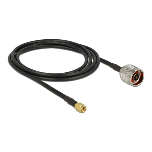 Delock Antenna Cable N plug > SMA plug CFD200 2.5 m low loss