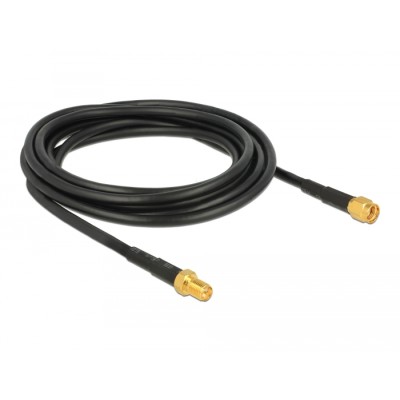 Delock Antenna Cable RP-SMA plug  RP-SMA jack CFD/RF200 3 m low loss 2