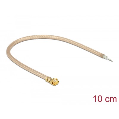 Delock Antenna Cable MHF® I plug to 1 x open end tinned RG-178 10 cm