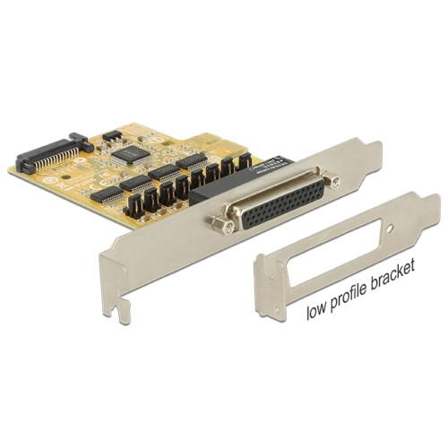 Delock PCI Express Card to 4 x Serial with voltage supply