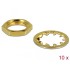 Delock Nut and Locking Ring for SMA and RP-SMA jack bulkhead 10 pieces