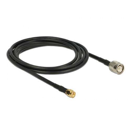 Delock Antenna Cable TNC Plug  SMA Plug CFD200 2.5 m low loss