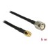 Delock Antenna Cable TNC plug  SMA plug RG-58 C/U 5 m