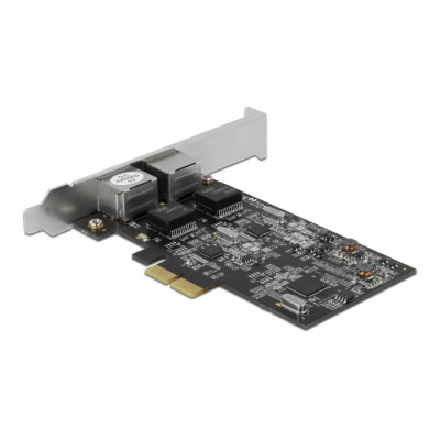 Delock PCI Express x2 Network Card 2.5 Gigabit LAN 2 x RJ45 RTL8125 2