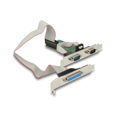 Delock PCI Express Card to 2 x Serial RS-232 + 1 x Parallel