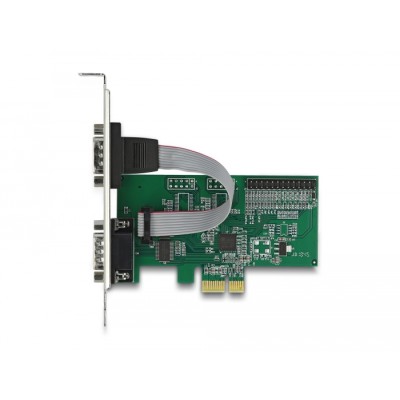 Delock PCI Express Card to 2 x Serial RS-232 + 1 x Parallel 2