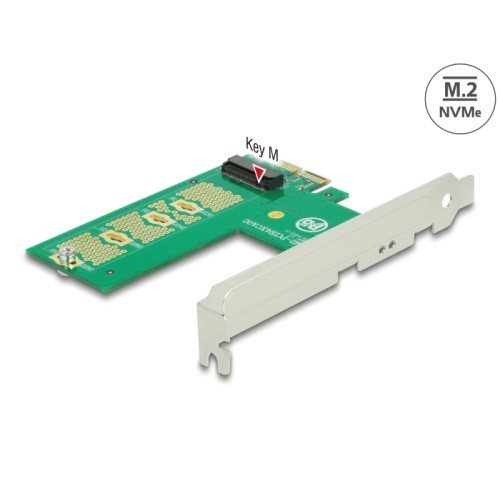 Delock PCI Express x4 Card > 1 x internal NVMe M.2 Key M – cross format