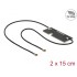 Delock WLAN 802.11 ac/a/h/b/g/n Twin Antenna 2 x I-PEX Inc., MHF® 4L plug 3 - 5 dBi 1.13 2 x 15 cm PCB internal self adhesive