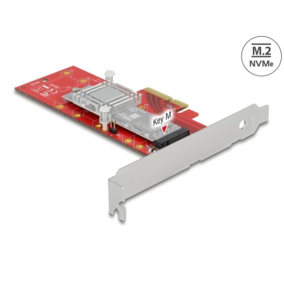 Delock PCI Express x4 Card > 1 x internal NVMe M.2 Key M 110 mm with heat sink - Low Profile Form Factor