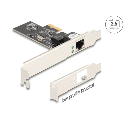Delock PCI Express x1 Network Card 2.5 Gigabit LAN 1 x RJ45 i225