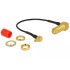 Delock Antenna Cable SMA 90° jack bulkhead > MMCX 90° plug 10 cm 1.37 thread length 13 mm