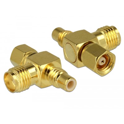Delock Adapter SMC jack-SMC plug-SMA jack T-Shape