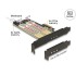 Delock PCI Express x4 Card > 1 x internal M.2 Key B + 1 x internal NVMe M.2 Key M - Low Profile Form Factor