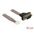 Delock Cable serial pin header female  1 x DB9 male 2 mm pitch layout: twisted