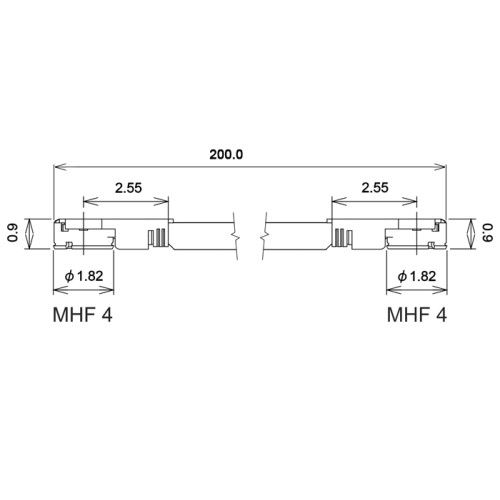 Delock Antenna Cable MHF® 4L plug to MHF® 4L plug 1.13 20 cm