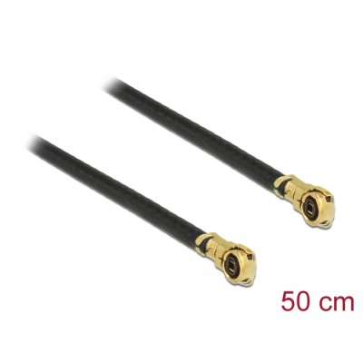 Delock Antenna Cable I-PEX Inc., MHF® 4L plug to I-PEX Inc., MHF® 4L plug 1.13 50 cm