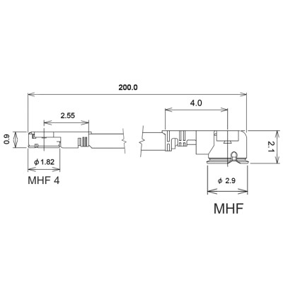 Delock Antenna Cable I-PEX Inc., MHF® I plug to I-PEX Inc., MHF® 4L plug 1.13 20 cm 2