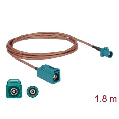Delock Antenna Cable FAKRA Z plug > FAKRA Z jack RG-316 1.8 m