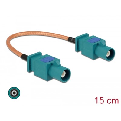 Delock Antenna Cable FAKRA Z plug > FAKRA Z plug RG-316 15 cm