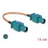 Delock Antenna Cable FAKRA Z plug  FAKRA Z plug RG-316 15 cm