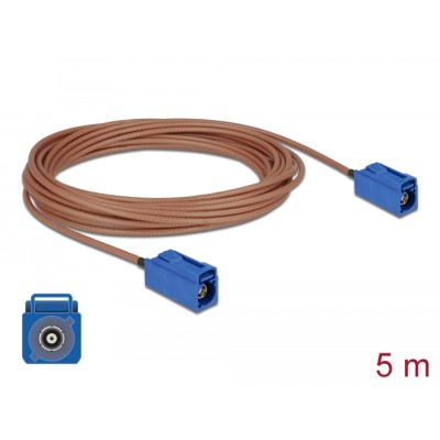 Delock Antenna Cable FAKRA C jack > FAKRA C jack RG-316 5 m