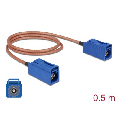 Delock Antenna Cable FAKRA C jack > FAKRA C jack RG-316 50 cm